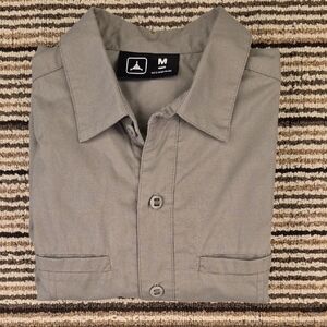 TRIPLE AUGHT DESIGN Army Green Military Cotton Blend Sz M Mens Long Sleeve Shirt